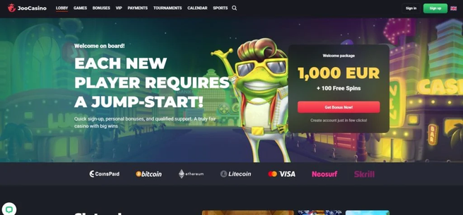 joo casino Gameplay